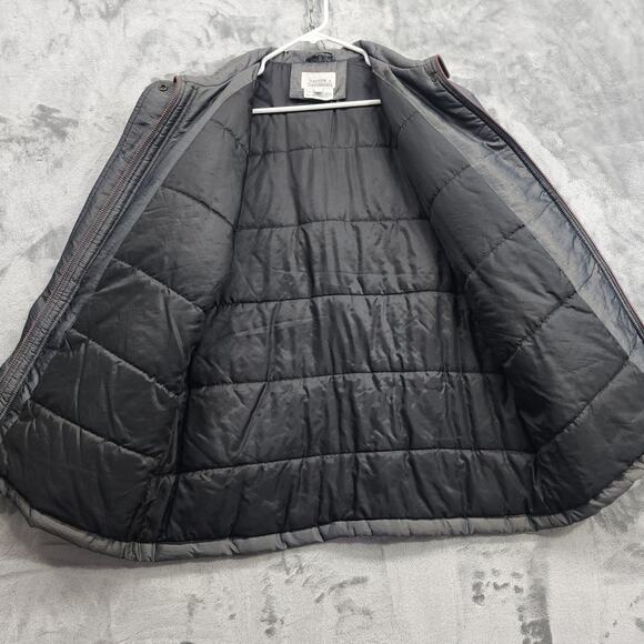 Vintage Fashion Crossroads Coat Womens L Gray Silver Iridescent Shimmer Full Zip - Picture 10 of 14